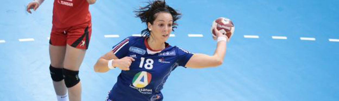 Audrey Deroin au Mérignac Handball