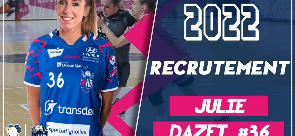 Julie Dazet signe 2 ans au Mérignac Handball