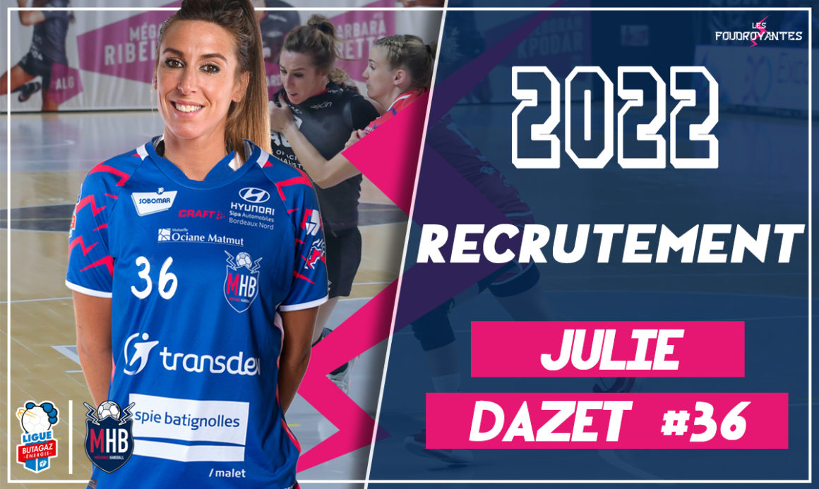 Julie Dazet signe 2 ans au Mérignac Handball