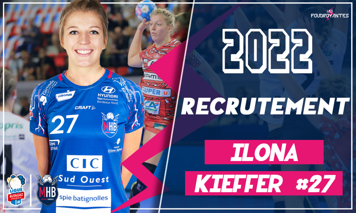 Ilona Kieffer signe au Mérignac Handball