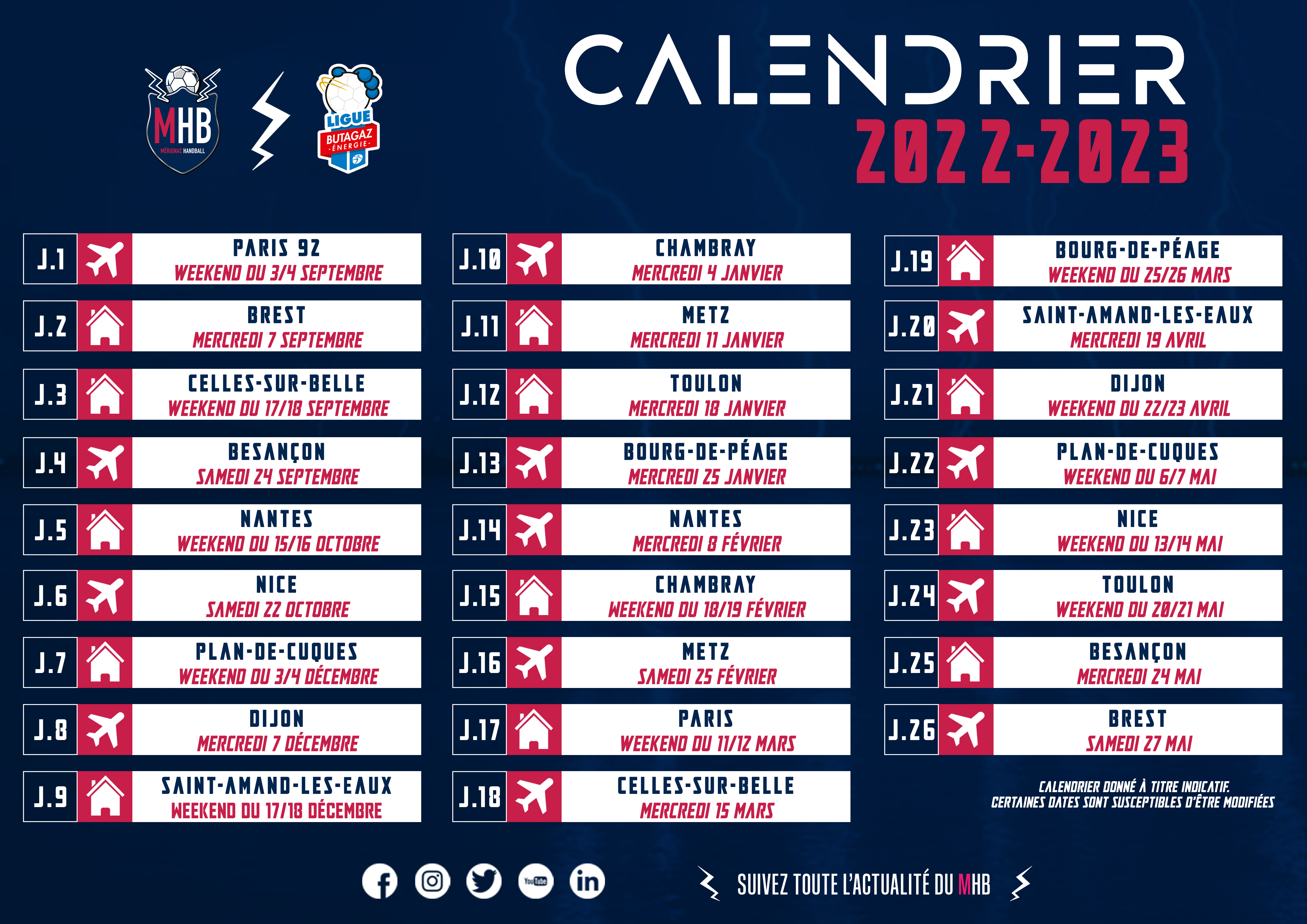 Ligue 1 : le calendrier complet de la saison 2022-2023