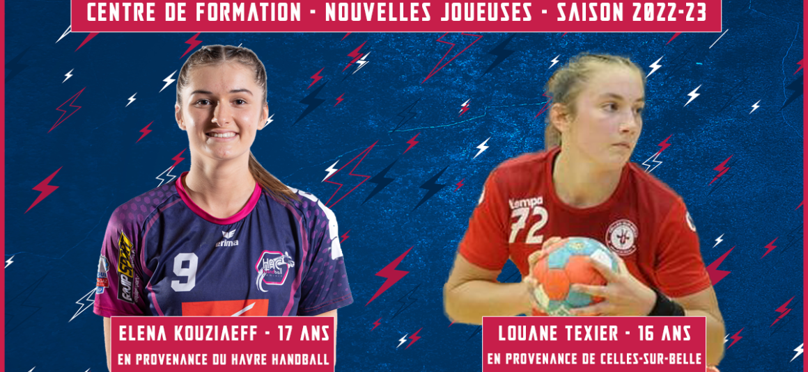 Deux nouvelles joueuses au Centre de Formation du Mérignac Handball